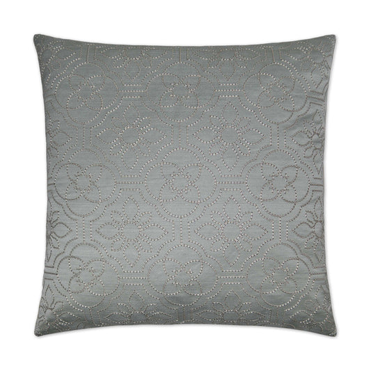 D.V. Kap Ruched Up Mist Grey Throw Pillow With Insert