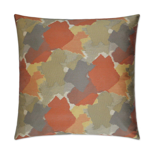 D.V. Kap Splatter Tangerine Red Throw Pillow Insert