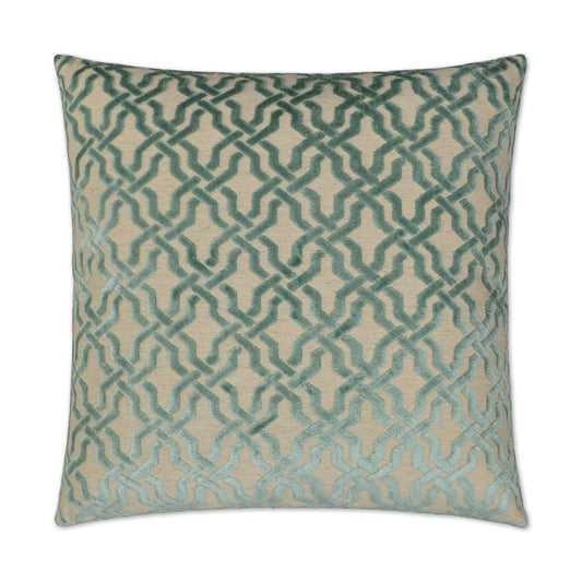 D.V. Kap Liberty Aqua Green Throw Pillow With Insert