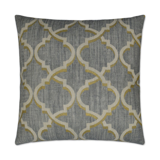 D.V. Kap Lustrous Lattice Graphite Grey Throw Pillow Insert