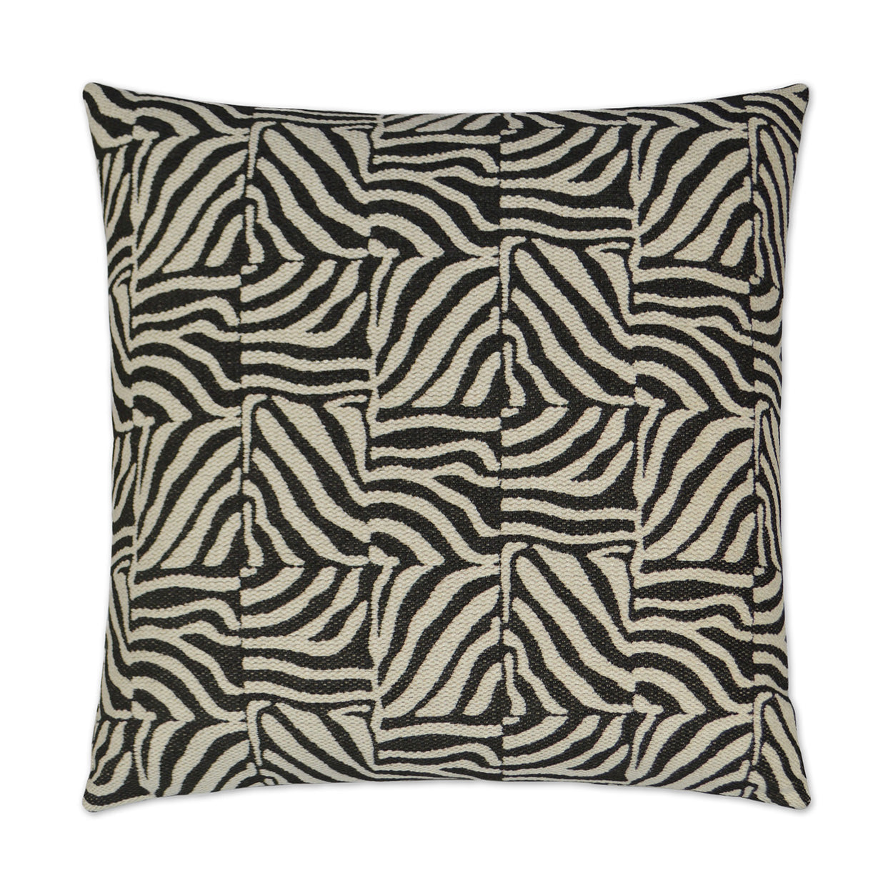 Zimbabwe Black Throw Pillow With Insert