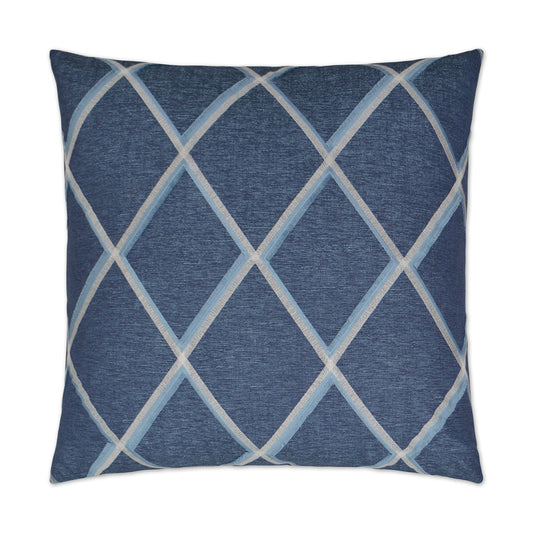 D.V. Kap Markham Denim Blue Throw Pillow With Insert