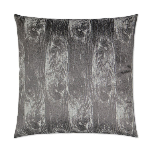 D.V. Kap Woodgrain Ash Grey Throw Pillow With Insert