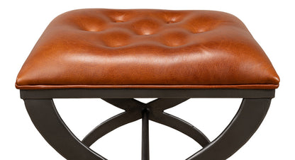 Mathsson Leather and Iron FootStool