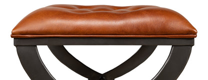 Mathsson Leather and Iron FootStool