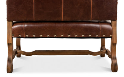 Italian Leather Settee