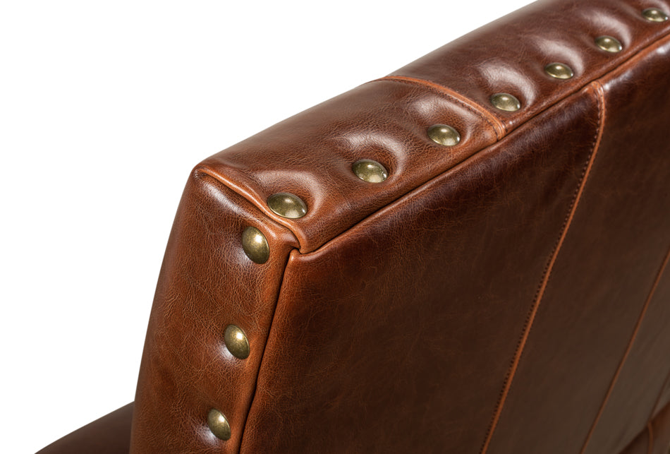 Italian Leather Settee