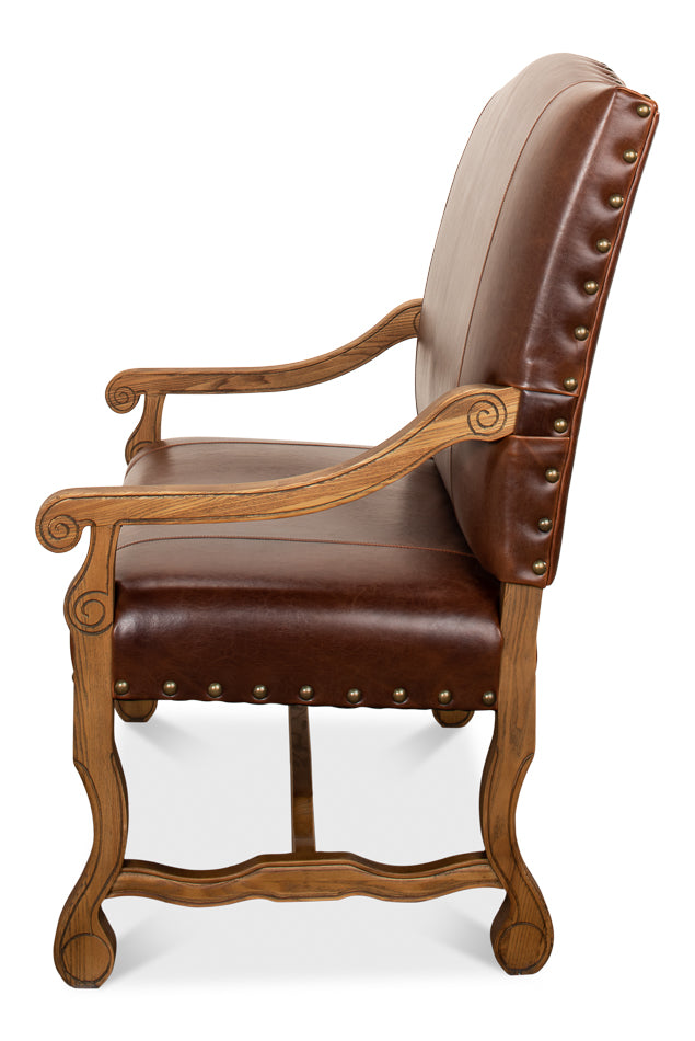 Italian Leather Settee