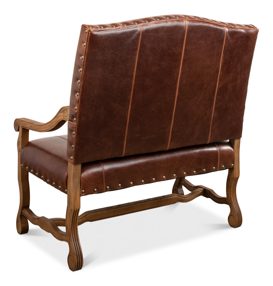 Italian Leather Settee