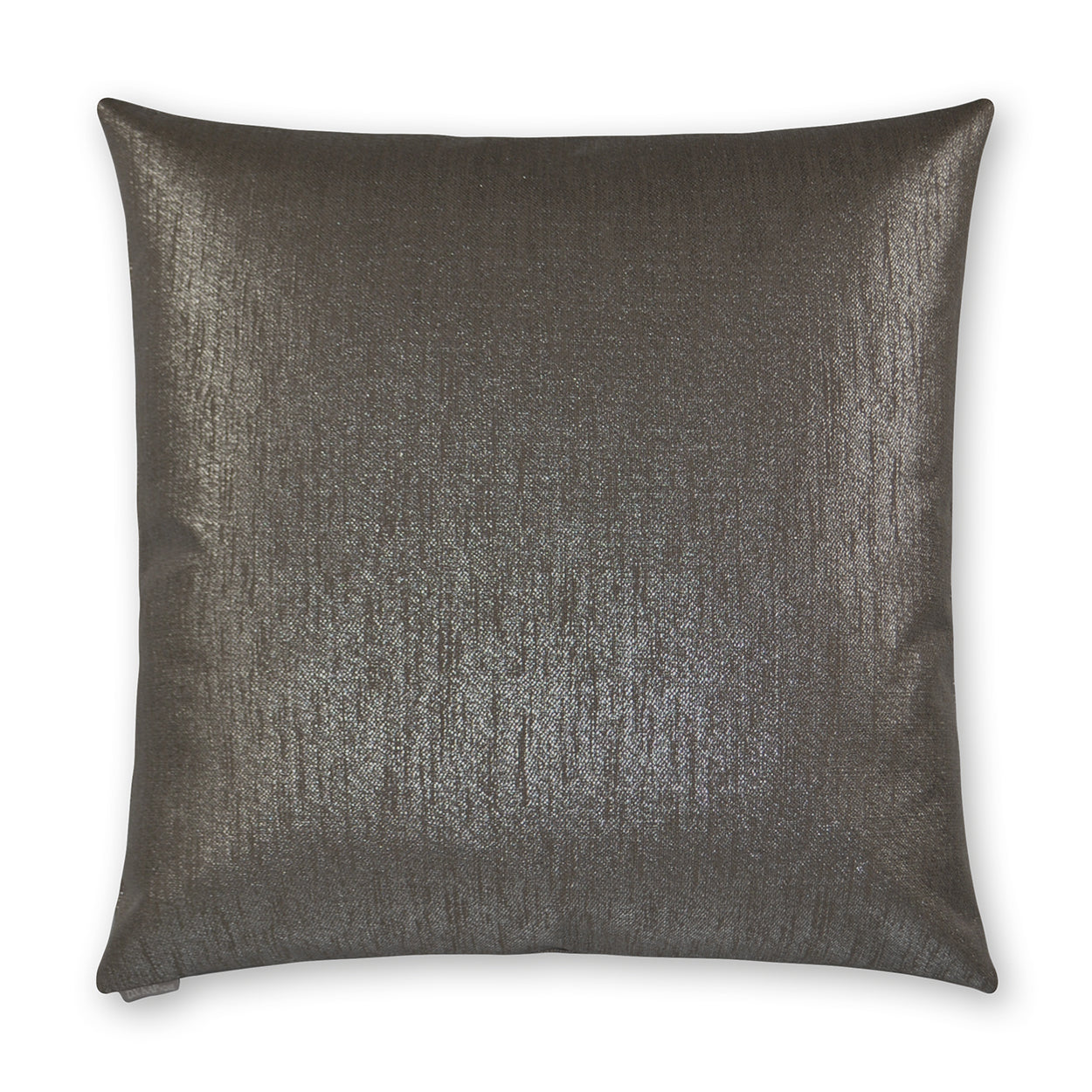 Glitz Mica Chocolate Brown Throw Pillow With Insert