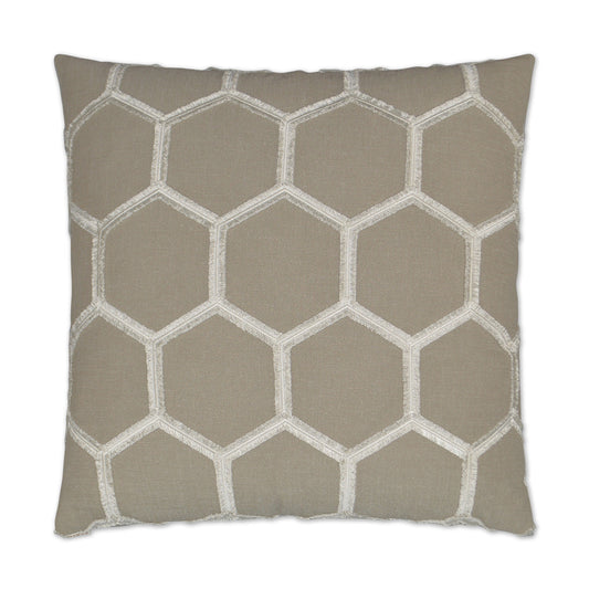 D.V. Kap Hex Brown Throw Pillow With Insert