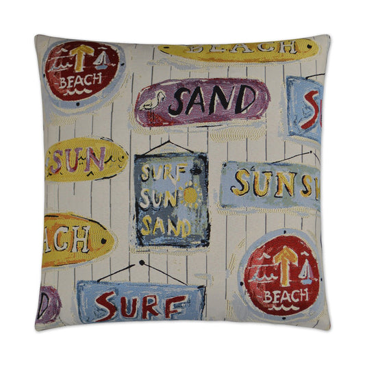 D.V. Kap Sunshine Stamp Multi Color Throw Pillow Insert
