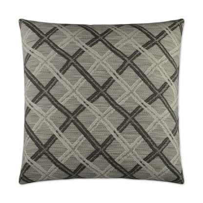 Passata Taupe Brown Throw Pillow With Insert