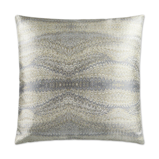 D.V. Kap Magma Nickel Grey Throw Pillow With Insert