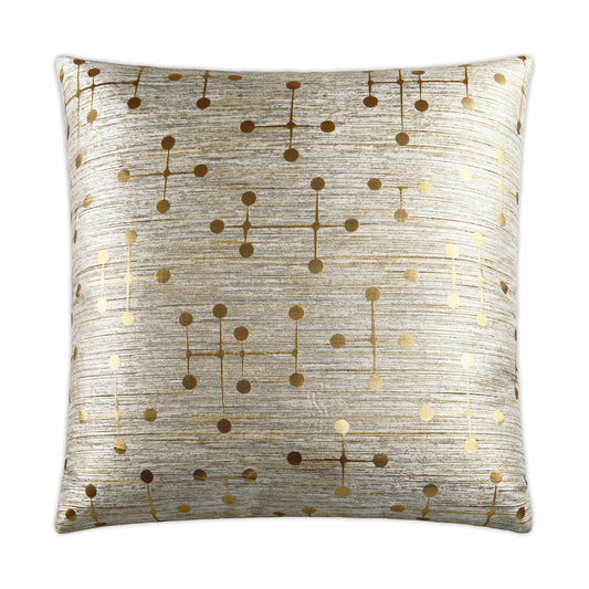 D.V. Kap Morse Gold Throw Pillow With Insert