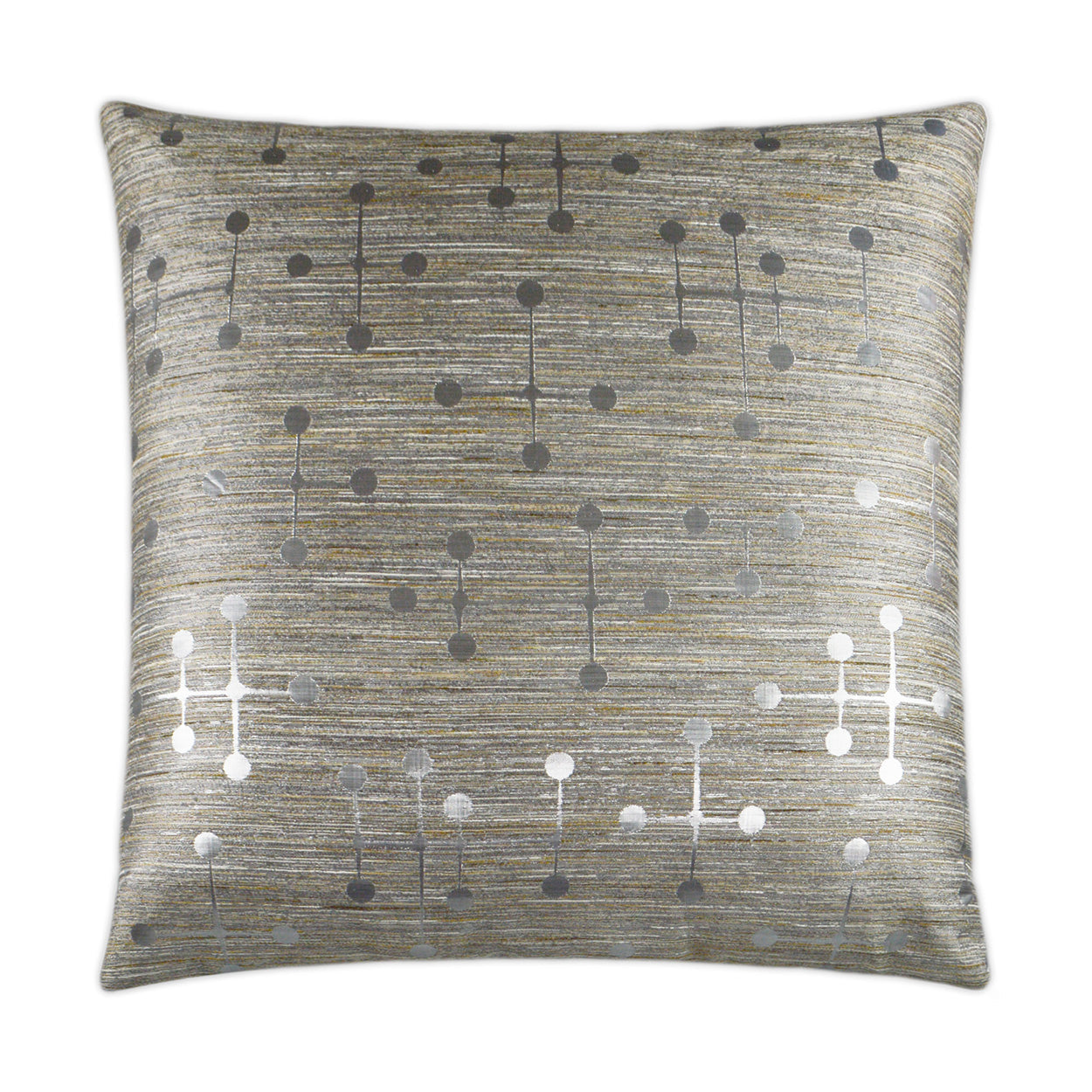 Morse Grey Throw Pillow With Insert