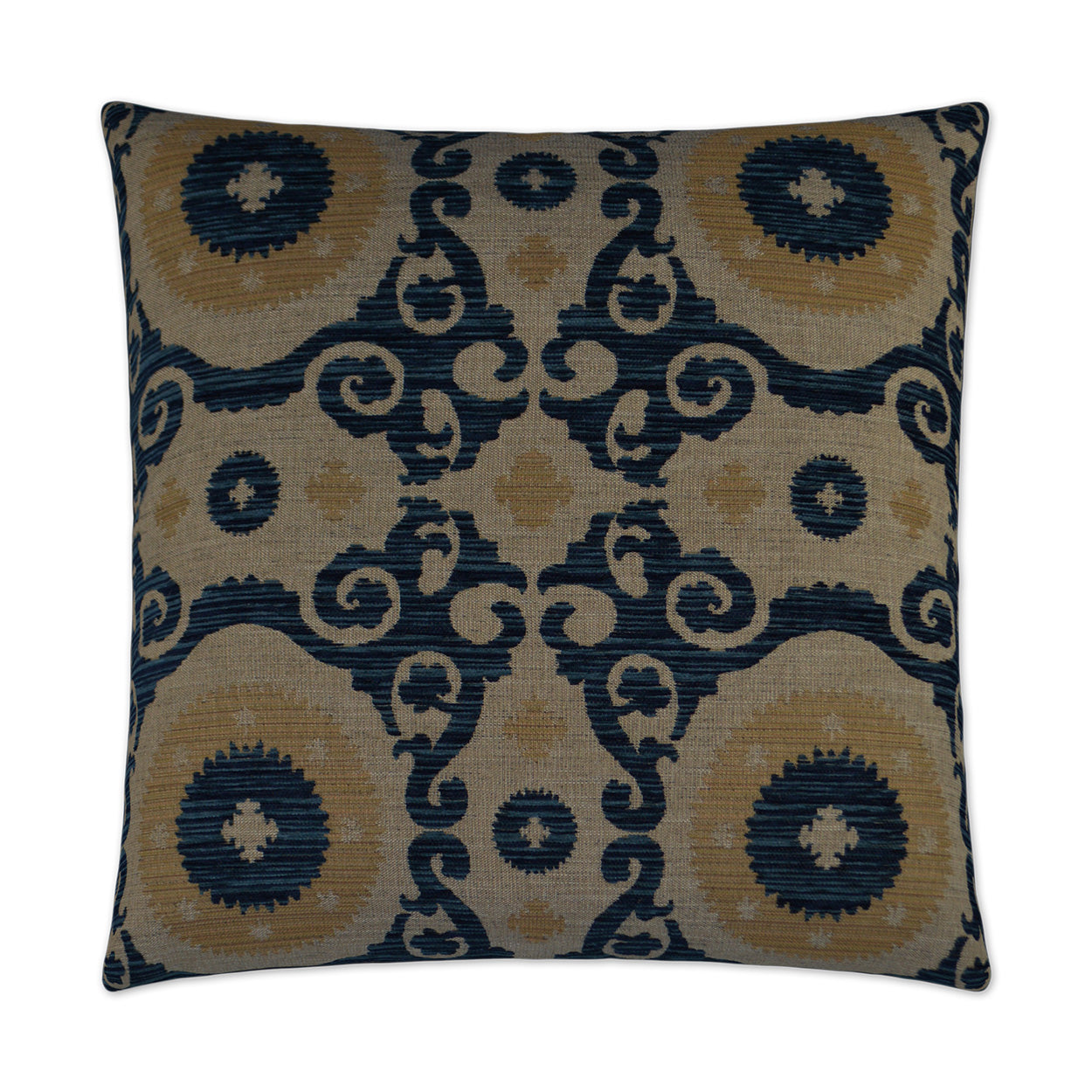 Utah Sapphire Blue Throw Pillow With Insert