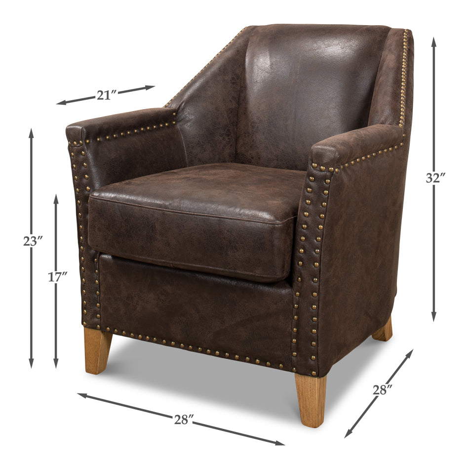 Granville Leather Club Chair