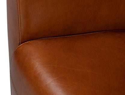 Mandy Arm Chair Retro Style Leather Club Chair