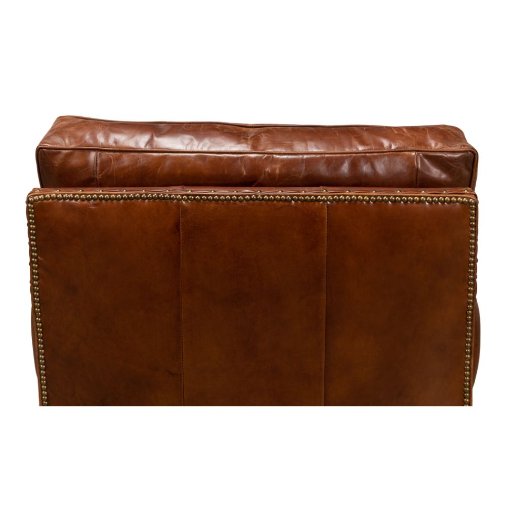 Papa's Chair Comfortable Leather Club Chair