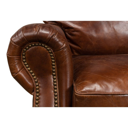 Papa's Chair Comfortable Leather Club Chair