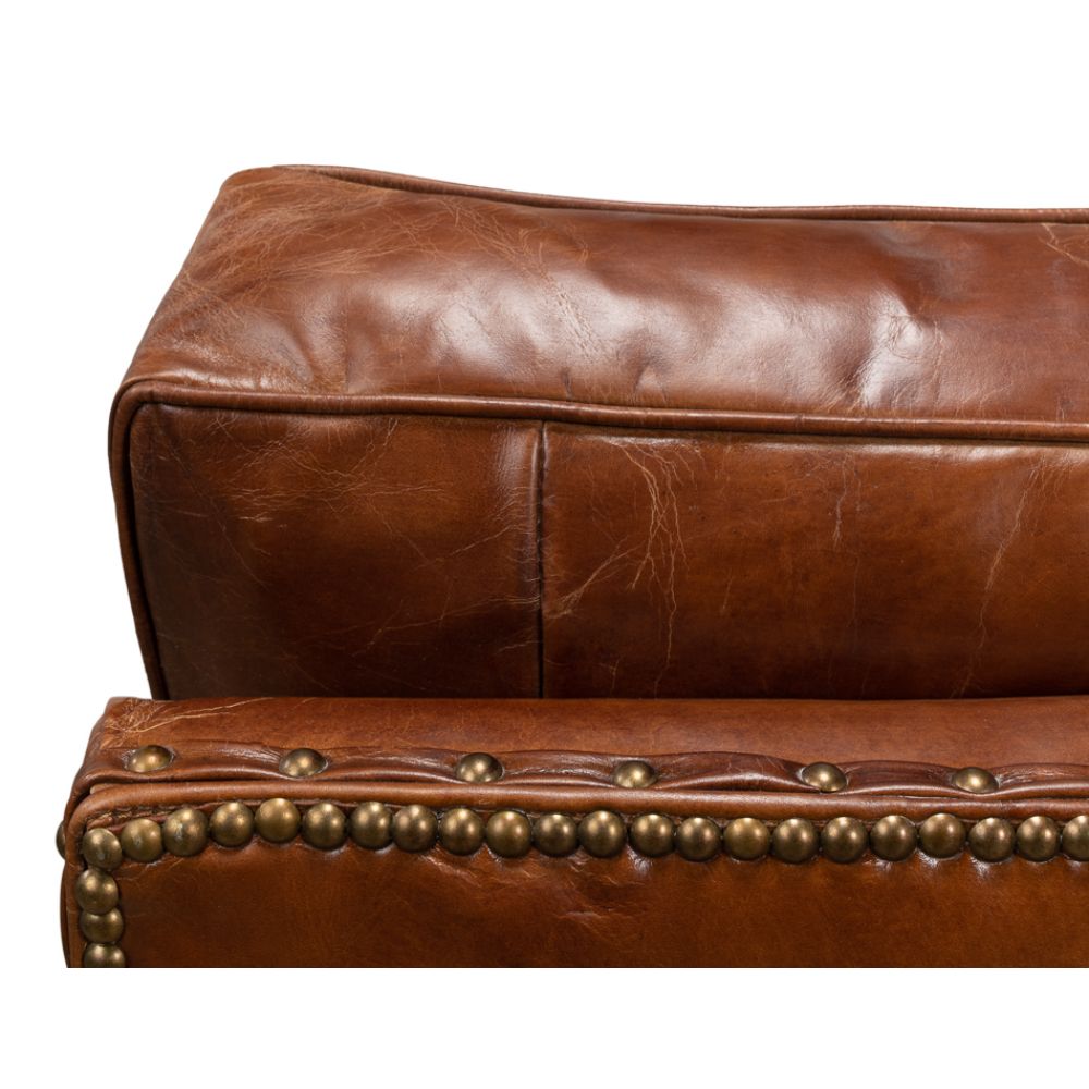 Papa's Chair Comfortable Leather Club Chair