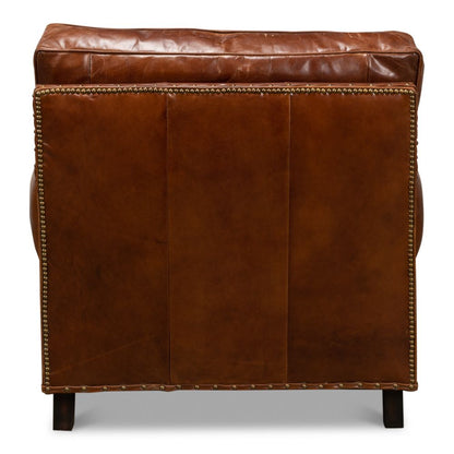 Papa's Chair Comfortable Leather Club Chair