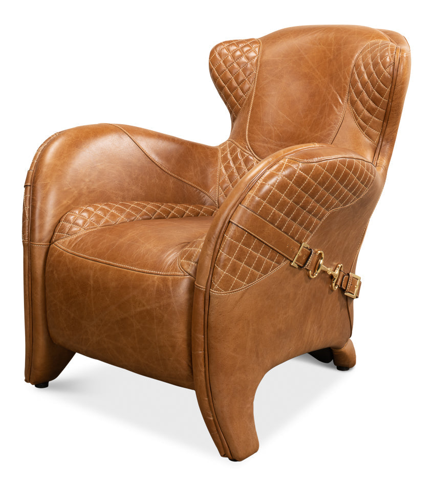 Hera Arm Chair Unique Leather Club Chair