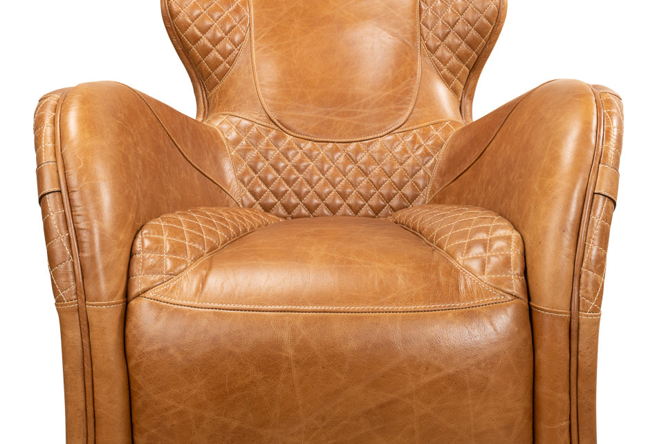 Hera Arm Chair Unique Leather Club Chair