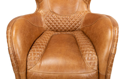 Hera Arm Chair Unique Leather Club Chair