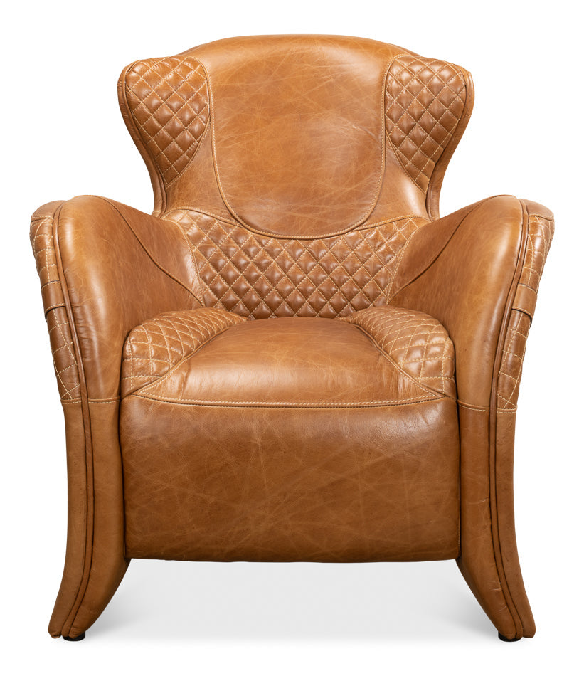 Hera Arm Chair Unique Leather Club Chair