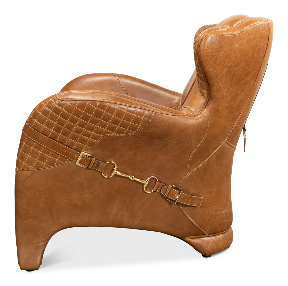 Hera Arm Chair Unique Leather Club Chair