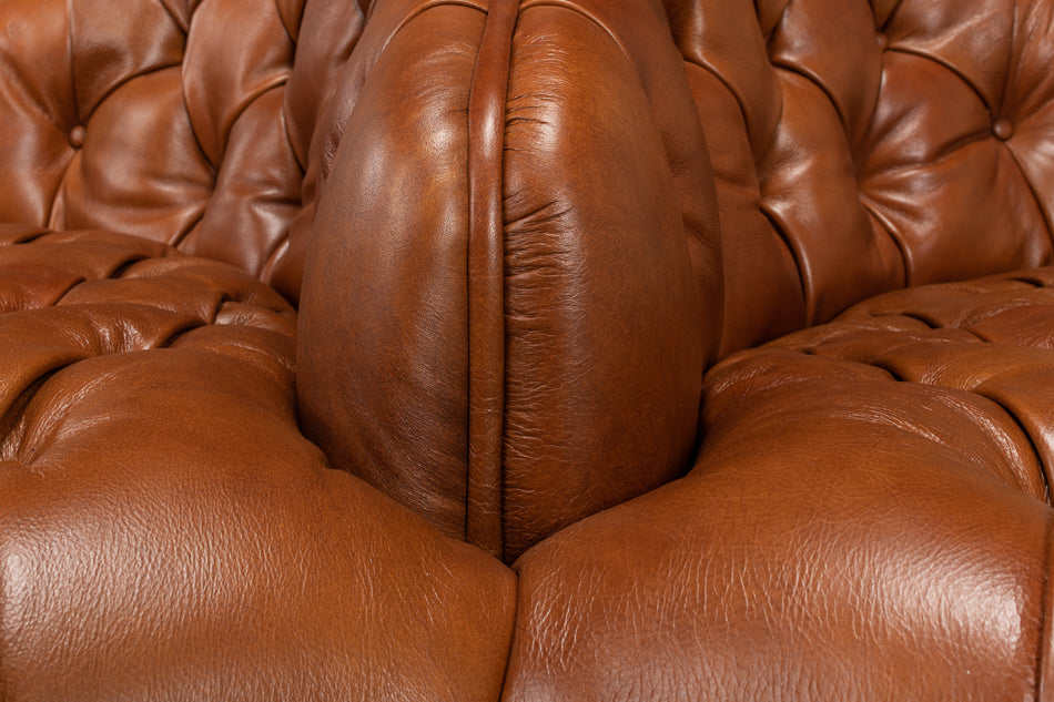 Unique Curved Leather Lobby Sofa