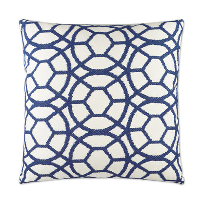 Suave Blue Blue Throw Pillow With Insert