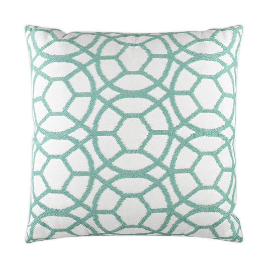 D.V. Kap Suave Lagoon Green Throw Pillow With Insert