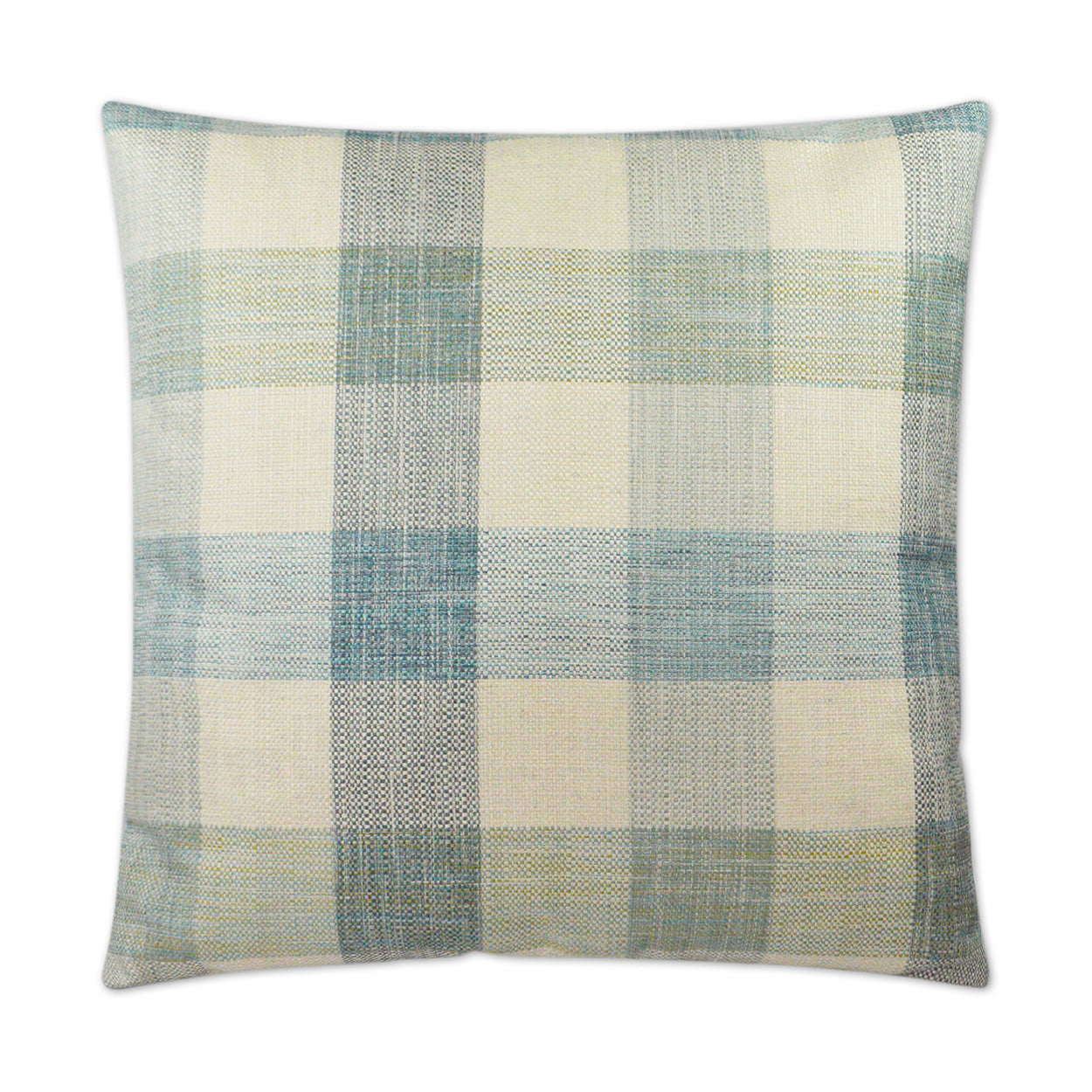 Plantation Aqua Blue Throw Pillow With Insert