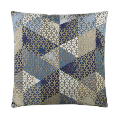 Silicon Blue Throw Pillow With Insert