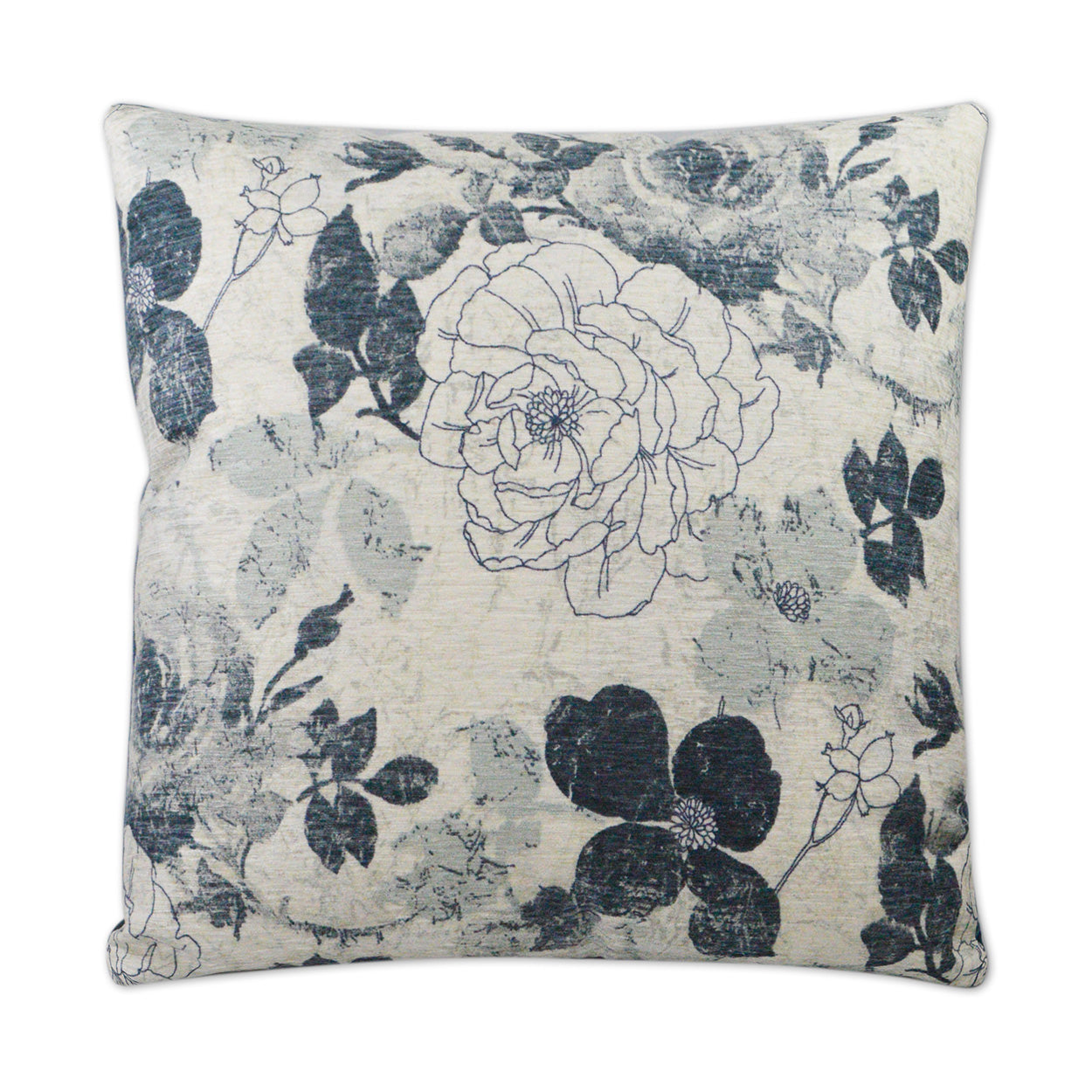 Mademoiselle Blue Throw Pillow With Insert