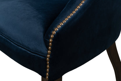 Princess Accent Chair Blue Velvet