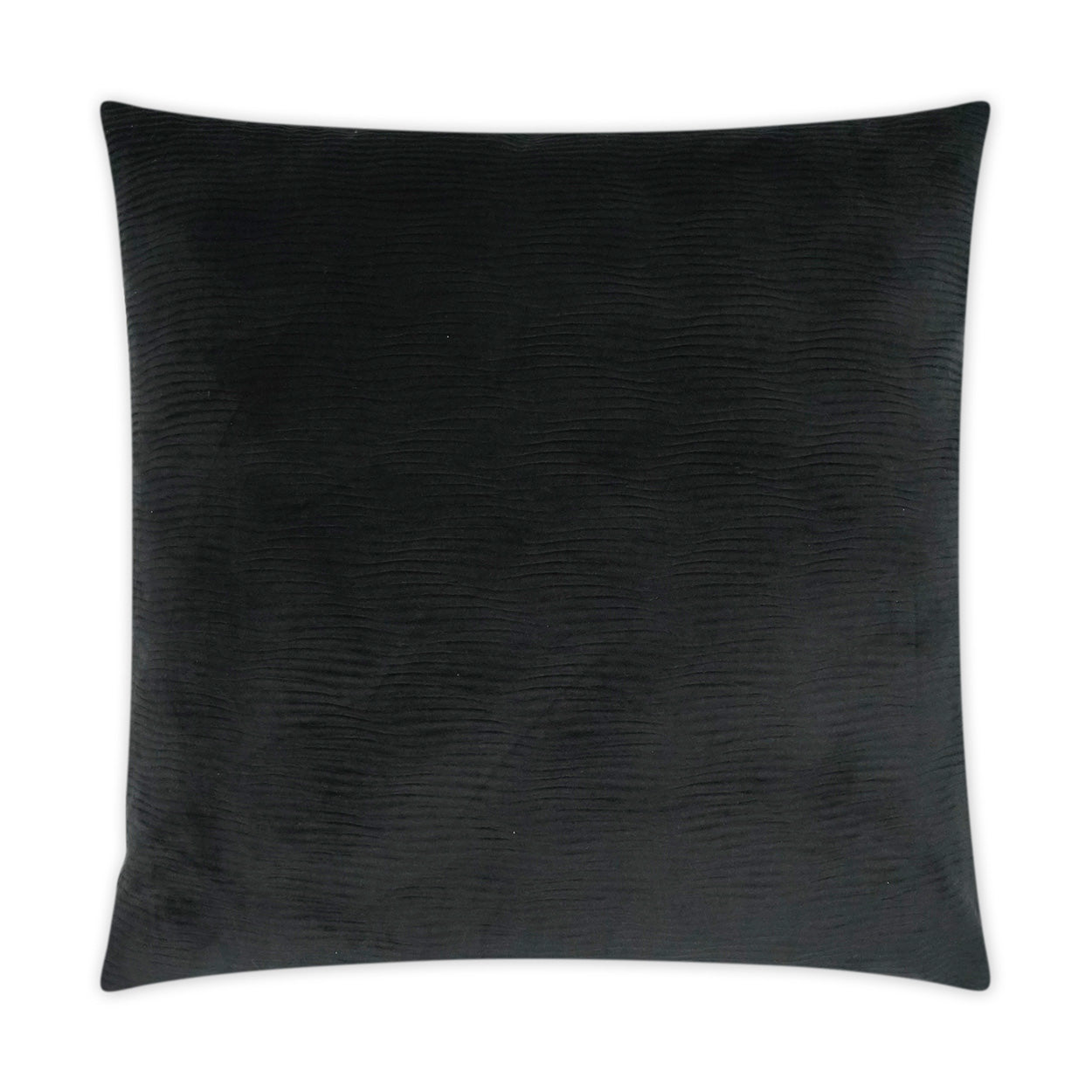 Stream Black Throw Pillow With Insert