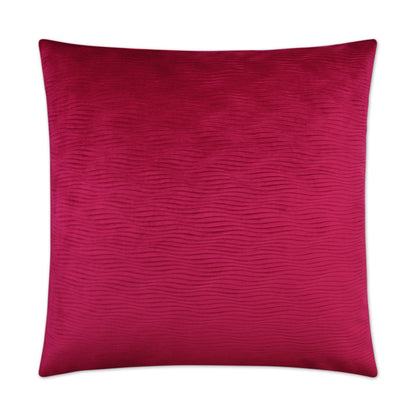 Stream Fuchsia Red Throw Pillow With Insert