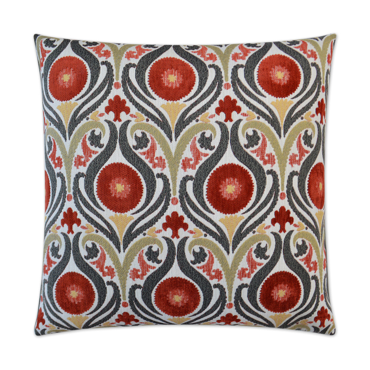 Serenade Blaze Red Throw Pillow With Insert