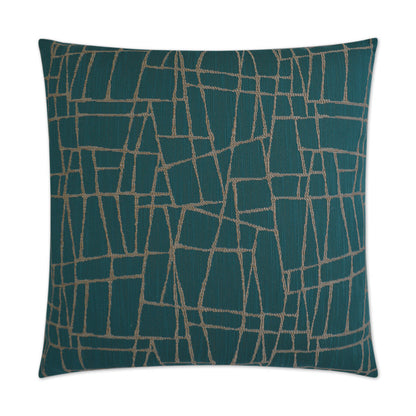 Wexler Teal Throw Pillow With Insert