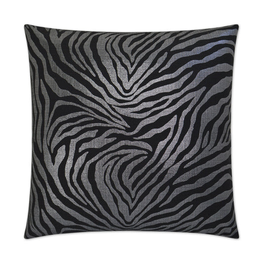 D.V. Kap Kumba Ebony Black Throw Pillow With Insert