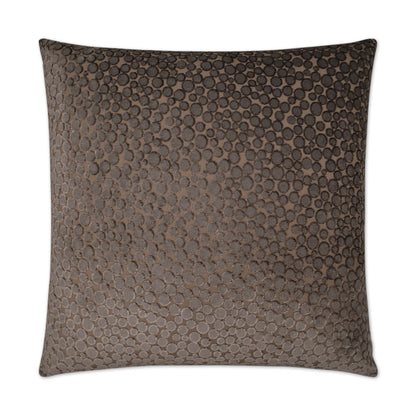 Rexford Mocha Coffee Brown Throw Pillow With Insert