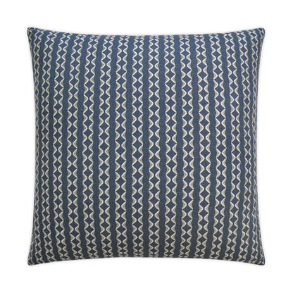 Notch Indigo Blue Throw Pillow With Insert