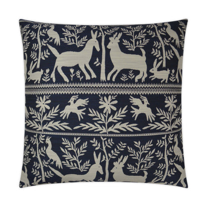 Zola Indigo Black Throw Pillow With Insert