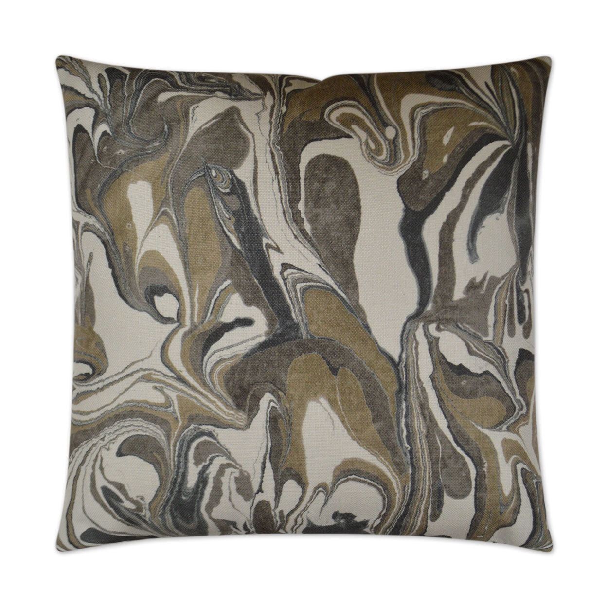 Jada Truffle Brown Throw Pillow With Insert