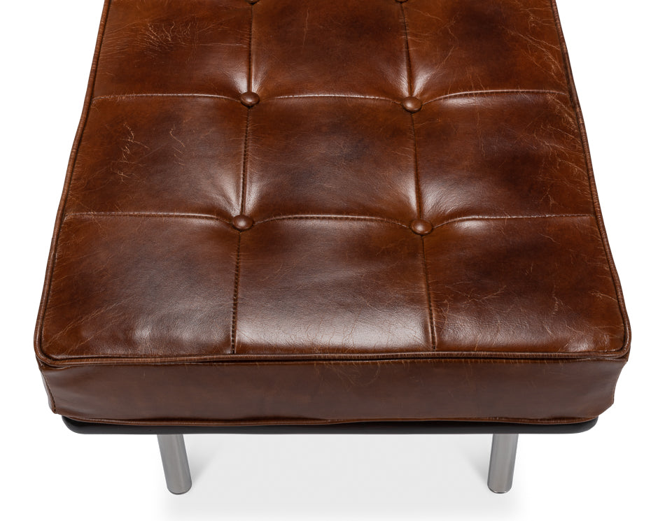 Prince Albert Bench Vintage Havana Leather