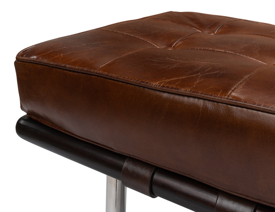 Prince Albert Bench Vintage Havana Leather